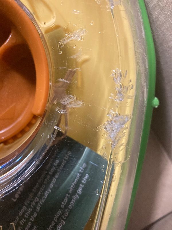 Photo 1 of **SCRAPES ON BOWL**PAW QUEST Avocado Non-Spill Treat Dispensing Wobble Toys for Dogs