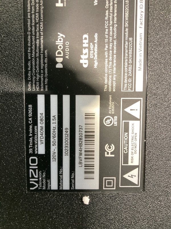 View 4 of ***NO RETOURN***VIZIO 40-inch Full HD 1080p Smart TV with DTS Virtual: X, Alexa Compatibility, Google Cast Built-in, Bluetooth Headphone Capable, (VFD40M-08 New)