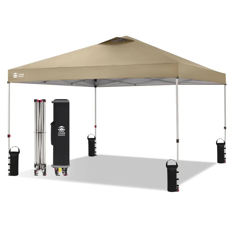 Photo 1 of  Pop Up Canopy Outside Canopy Patented Setup Tent Canopy Sun Shade Beige