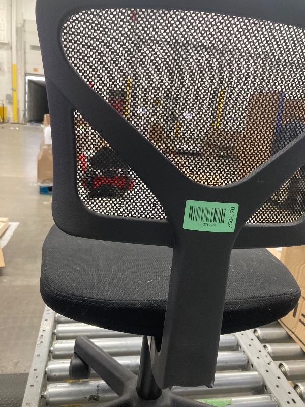 Photo 1 of  Mesh Task Chair with Plush Padded Seat, Teens and Adult, Black/Black
