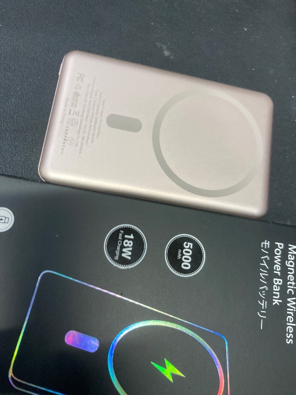 Photo 1 of [0.3" Ultra Slim] [Alloy-Made] ULiXWH for Magsafe Portable Charger for iPhone, 2025 Upgrade 5000mAh Fast Charging Magnetic Power Bank, Wireless Battery Pack for iPhone 17 Air 16 15 Pro Max 14 13, Pink