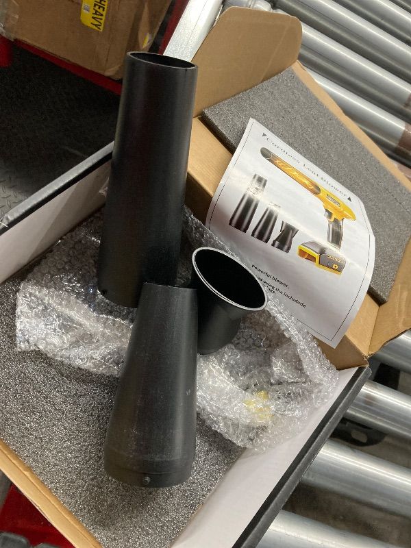 Photo 1 of ***THIS IS THE ATTACHMENTS ONLY*BLOWER NOT INCLUDED***Cordless Leaf Blower for DeWALT 20V Battery,580000RPM Brushless Turbo Jet Blower with 3 Nozzles, Lightweight Handheld Blower for Patio, Lawn, Yard, Leaves, Dust, Garage & Snow Cleaning (No Battery)**TH