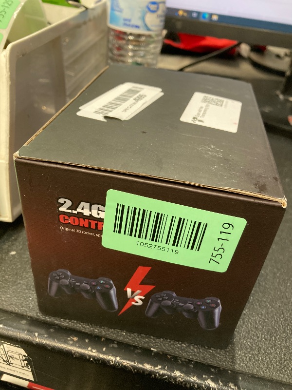 Photo 1 of ***DAMAGE -SELLING AS IS *** Retro Game Console, Retro Gaming Console, Wireless Retro Game Console, Plug & Play Video TV with 25200+ Built-in Games, 4K HDMI Output, and 2.4GHz Wireless Controller, 9 Classic Emulators (Black)