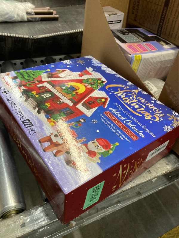 Photo 1 of ***USED, MISSING PIECES -SELLING AS IS ***Advent Calendar 2025 for Kids Boy Girl, 24 Days Surprise Christmas Cottage Building Blocks Christmas Countdown Calendar Gift Box with 1227 PCS Xmas Building Bricks Toy Decor for Teens Adults Women Men