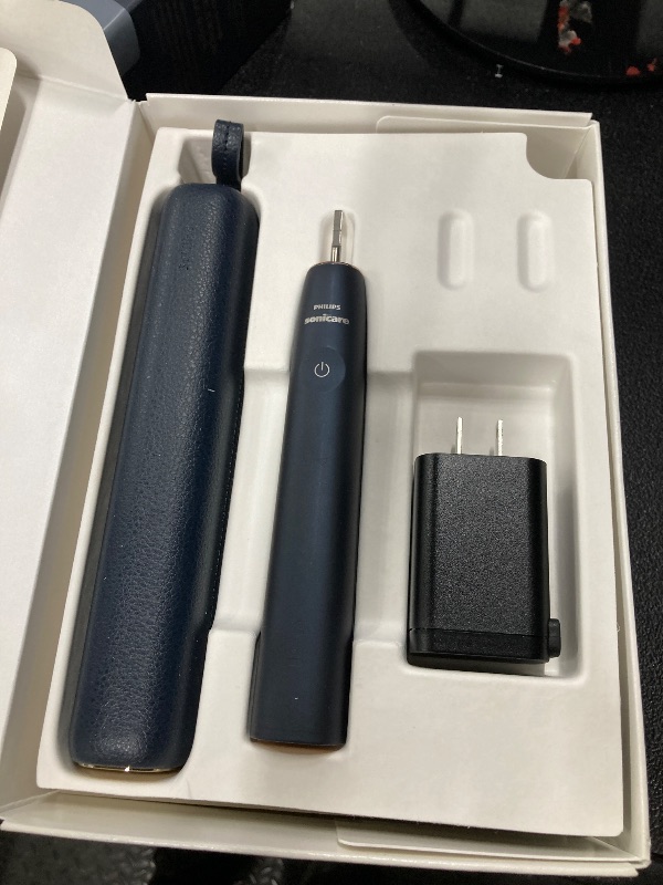 Photo 1 of ***USED***

Philips Sonicare DiamondClean 9900 Prestige Electric Toothbrush - with SenseIQ Technology and Advanced AI App, 5 Brushing Modes, 3 Intensity Levels, Charging Travel Case,Midnight Blue, Model HX9990/12