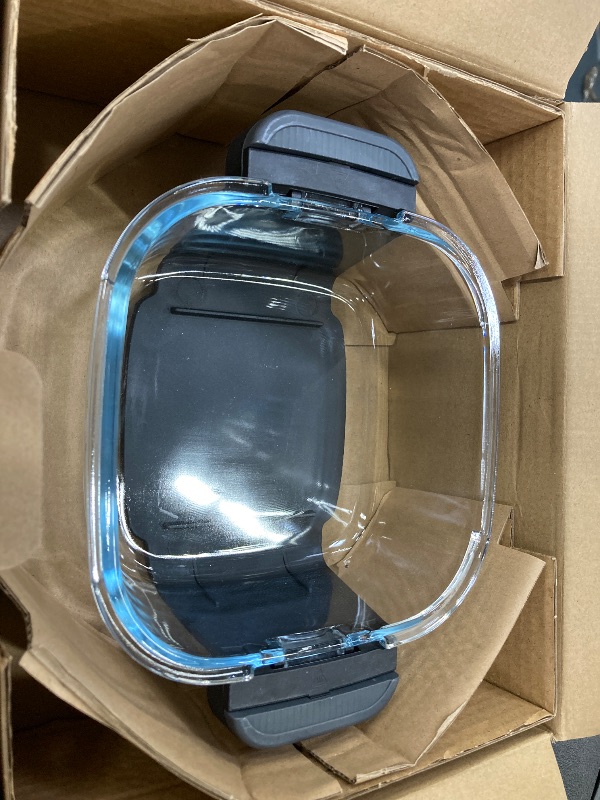 View 1 of ***ONLY GLASS CONTAINER*NOTHING ELSE INCLUDED***Tixixc 5-in-1 Portable Glass Air Fryer, 4QT & 6-Cup Glass Containers with Lids, Silicone Mat, 1500W Small Air Fryer, 90% Less Oil, Dishwasher/Freezer Safe for Single Servings, Family Meals***ONLY GLASS CONTA