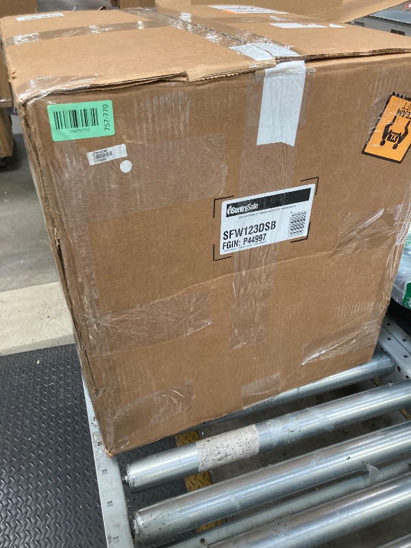 Photo 1 of *Unsure if keys are in the box* SentrySafe Medium Gray Fireproof Safe and Waterproof Safe Box with Dial Combination, Home Security for Money, Documents, or other Valuables, 1.23 Cubic Feet, SFW123DSB