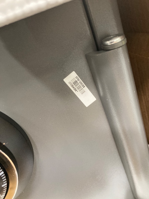 Photo 1 of *Unsure if keys are in the box* SentrySafe Medium Gray Fireproof Safe and Waterproof Safe Box with Dial Combination, Home Security for Money, Documents, or other Valuables, 1.23 Cubic Feet, SFW123DSB