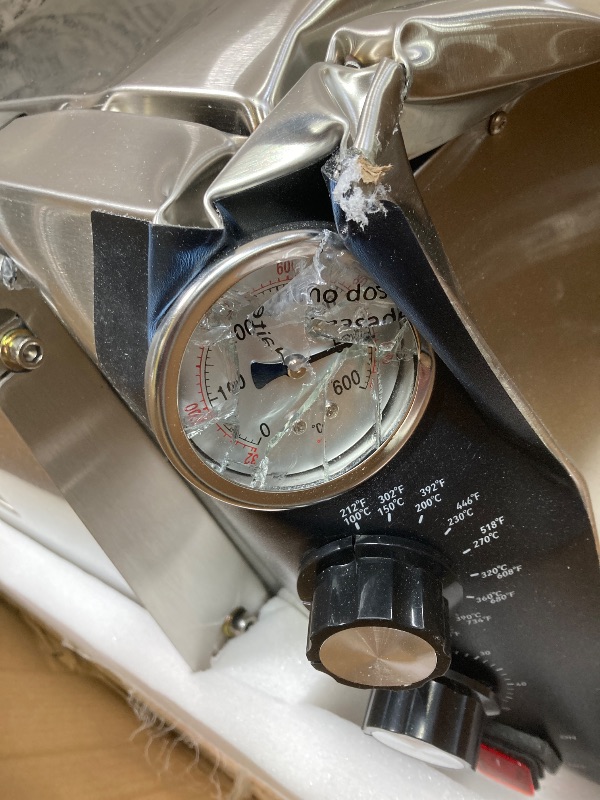 Photo 1 of *PARTS ONLY/SELLING AS IS* *Major dent in side/temp gauge is broken* VEVOR Countertop Pizza Oven