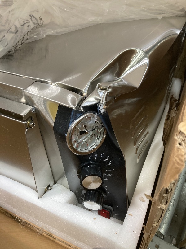 Photo 1 of *PARTS ONLY/SELLING AS IS* *Major dent in side/temp gauge is broken* VEVOR Countertop Pizza Oven
