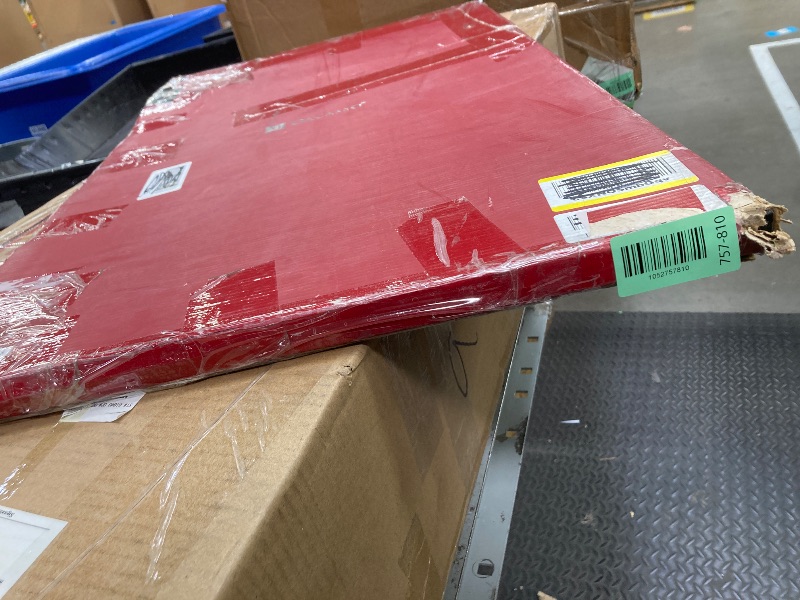 Photo 1 of *Corner area damaged* Dacasso Bonded Pad with Side Rails Luxury Leather Desk Blotter for Writing, 30 x 18, Black