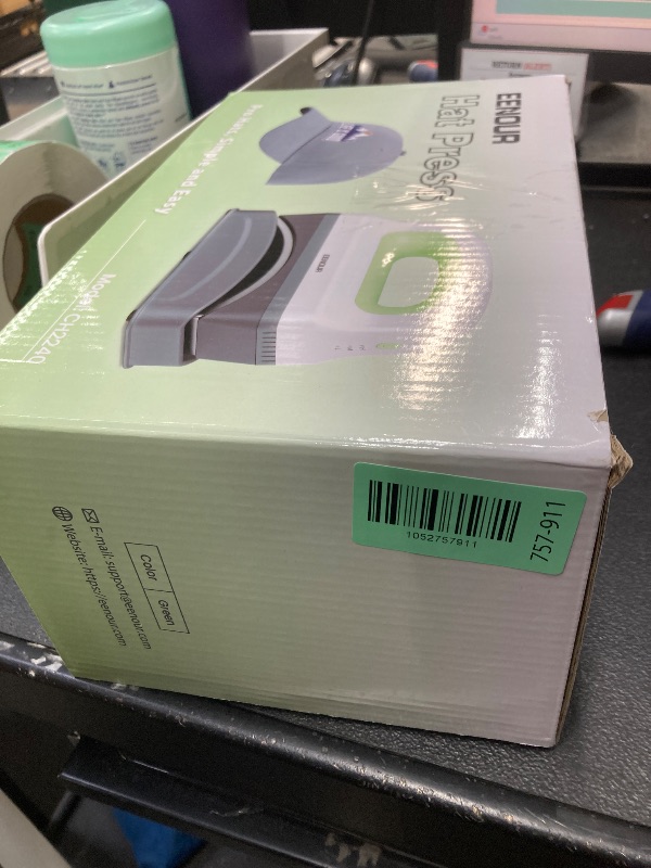 Photo 1 of **DAMAGED POWER PLUG/PARTS ONLY**EENOUR Hat Press Machine, Mini Heat Press for Caps with 3 Heating Levels & Auto-Off, Handheld Cap Easy Press with 3"×5.5" Arched Heating Plate for 6-8 Hat Size, 19-26 Girth