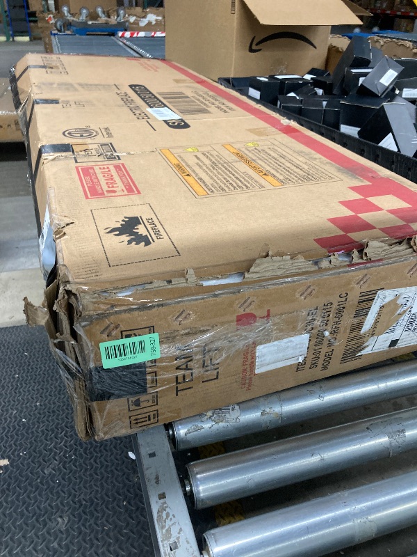 Photo 1 of *PARTS ONLY* *Vent broken?* Electactic 60 Inch Electric Fireplace Insert Ultra-Thin - Recessed & Wall-Mounted Fireplace Heater with Thermostat, Adjustable Flame, Remote Control - Linear with Timer, Touch Screen, 750/1500W