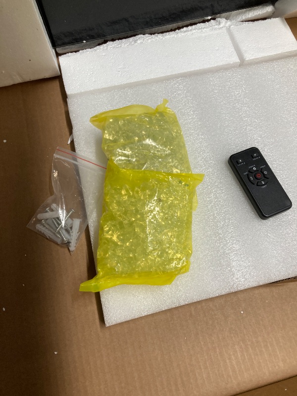 Photo 1 of *PARTS ONLY* *Vent broken?* Electactic 60 Inch Electric Fireplace Insert Ultra-Thin - Recessed & Wall-Mounted Fireplace Heater with Thermostat, Adjustable Flame, Remote Control - Linear with Timer, Touch Screen, 750/1500W