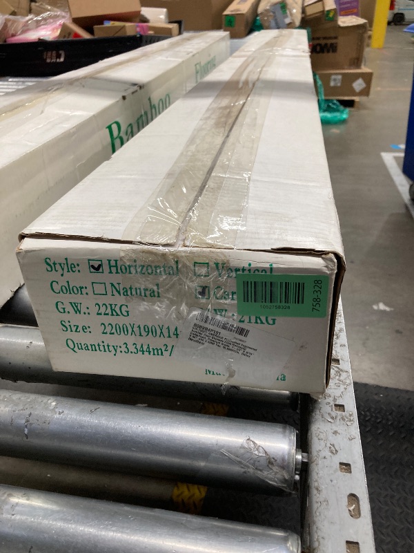Photo 1 of **ONE BOX OF 8 PIECES***539.7SQFT AMERIQUE Prefinished Engineered Bamboo Floor Glueless Click Horizontal Carbonized, Premium Grade, 7-1/2" X 9/16" X 86" with 4.5MM Top, 35.98SF/Ctn,