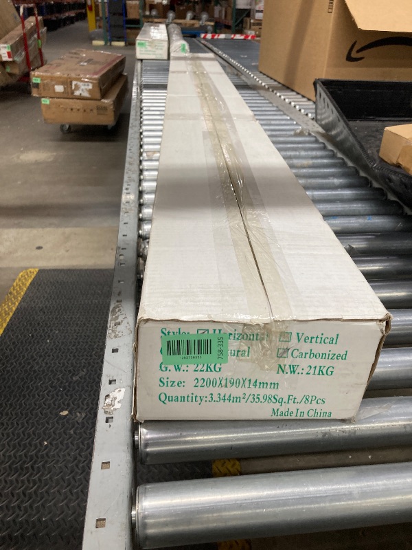 Photo 1 of ** Missing 4/5th
539.7SQFT AMERIQUE Prefinished Engineered Bamboo Floor Glueless Click Horizontal Carbonized, Premium Grade, 7-1/2" X 9/16" X 86" with 4.5MM Top, 35.98SF/Ctn, 15Ctns