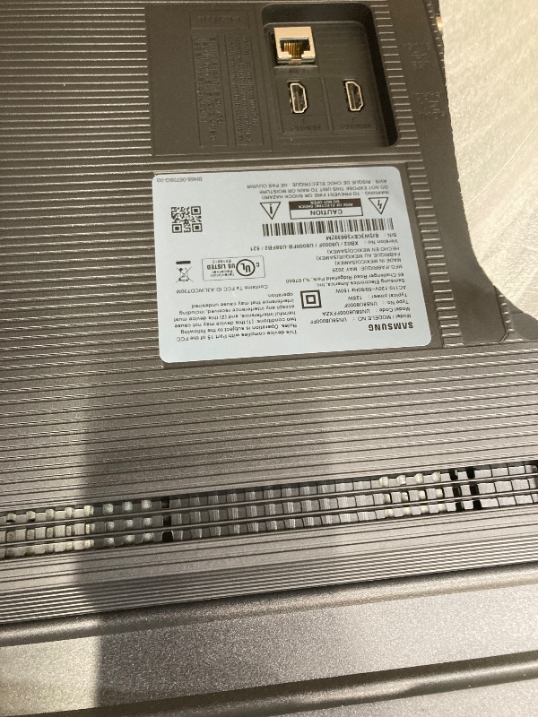 Photo 1 of *Parts Only* *Screen cracked* Samsung 58-Inch Class Crystal UHD U8000F 4K Smart TV (2025 Model) Endless Free Content, Crystal Processor 4K, MetalStream Design, Knox Security, Alexa Built-in