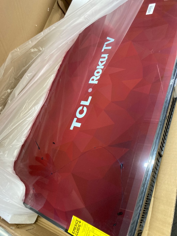 Photo 1 of *Screen cracked on left side* TCL 40-Inch Class S3 1080p LED Smart TV with Roku TV (40S350R, 2023 Model), Compatible with Alexa, Google Assistant, and Apple HomeKit Compatibility, Streaming FHD Television,Black