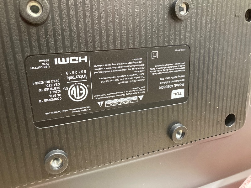 Photo 1 of *Screen cracked on left side* TCL 40-Inch Class S3 1080p LED Smart TV with Roku TV (40S350R, 2023 Model), Compatible with Alexa, Google Assistant, and Apple HomeKit Compatibility, Streaming FHD Television,Black