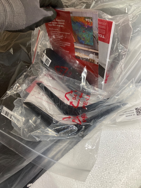 Photo 1 of *Screen cracked on left side* TCL 40-Inch Class S3 1080p LED Smart TV with Roku TV (40S350R, 2023 Model), Compatible with Alexa, Google Assistant, and Apple HomeKit Compatibility, Streaming FHD Television,Black