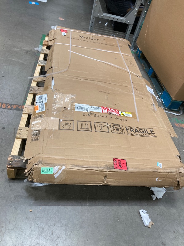 Photo 1 of *Damage to box* MoSweet Milano Double Sliding Shower Door, 60 in.W x 74 in.H Framed Shower Door 5/16"(8mm) Clear Tempered Glass, 18 inch Pull Handle, Stainless Steel Hardware, Matte Black Finished