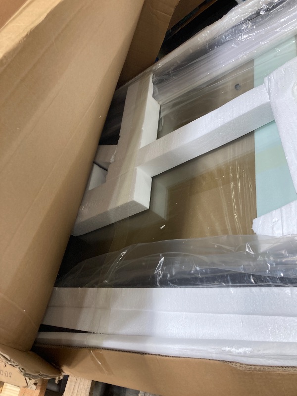 Photo 1 of *Damage to box* MoSweet Milano Double Sliding Shower Door, 60 in.W x 74 in.H Framed Shower Door 5/16"(8mm) Clear Tempered Glass, 18 inch Pull Handle, Stainless Steel Hardware, Matte Black Finished