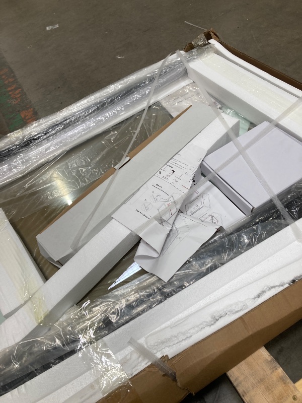 Photo 1 of *Damage to box* MoSweet Milano Double Sliding Shower Door, 60 in.W x 74 in.H Framed Shower Door 5/16"(8mm) Clear Tempered Glass, 18 inch Pull Handle, Stainless Steel Hardware, Matte Black Finished