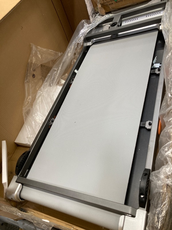 Photo 1 of *PARTS ONLY* *Minor damage*Walking Pad Treadmill with 15% 12-Level Auto Incline & UI Screen, Trisomy 3.5HP Foldable Under Desk Treadmill with Bluetooth Speaker, Portable Treadmills for Home Office 450LBS, Remote, RGB Light