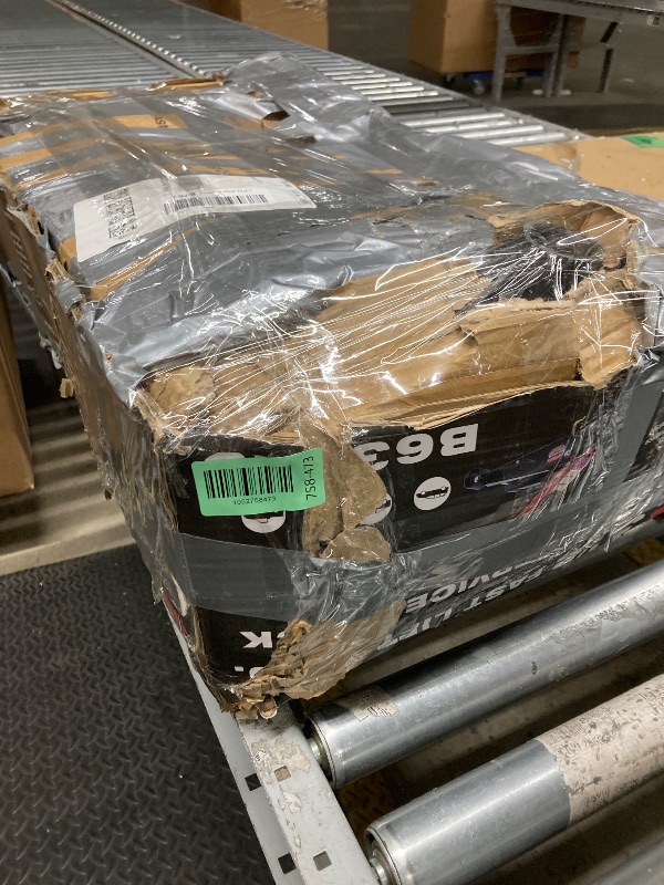 Photo 1 of *Minor scratches* Blackhawk B6350 Black/Red Fast Lift Service Jack - 3.5 Ton Capacity, 28 1/2" L x 13 3/4" W x 6 1/2" H