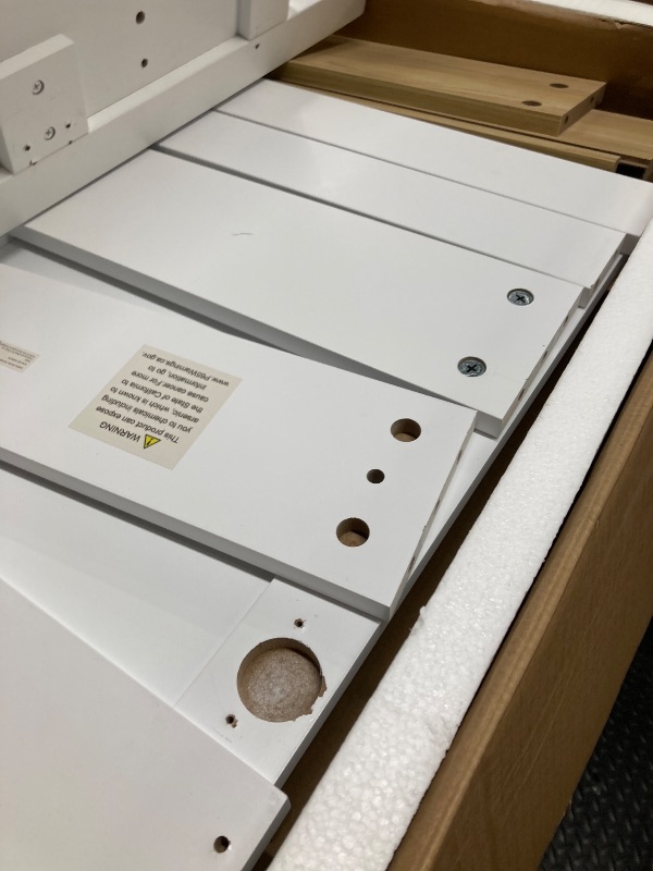Photo 1 of *Small chipped pieces* Merax 20''Modern Bathroom Vanity with Ceramic Sink, Solid Wood Frame and Drawer,Ideal for Small Bathrooms,White