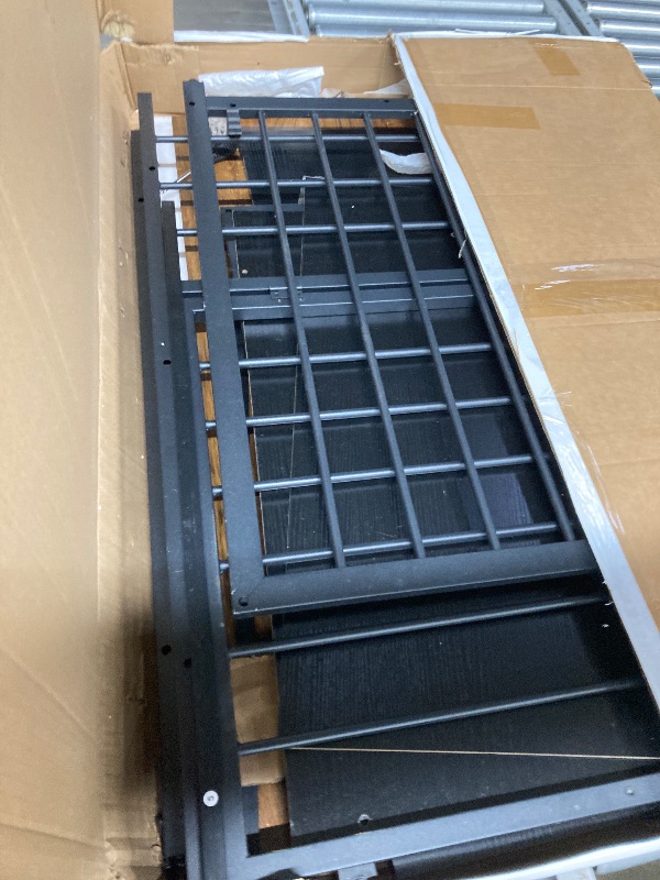 Photo 1 of *Small chips* *Boxes 1 & 2* YITAHOME Double Dog Crate Furniture, 80.2 inch Large Breed Dog Kennel with Divider, Heavy Duty Dog House TV Stand Indoor for 2 Medium Dogs, Black