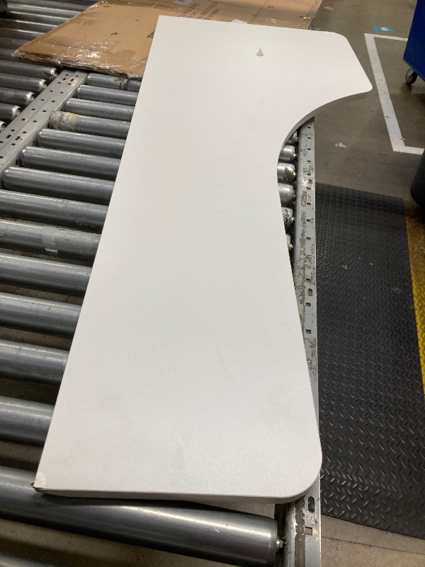 Photo 1 of *Chipped* Curved Corner Table top, White
