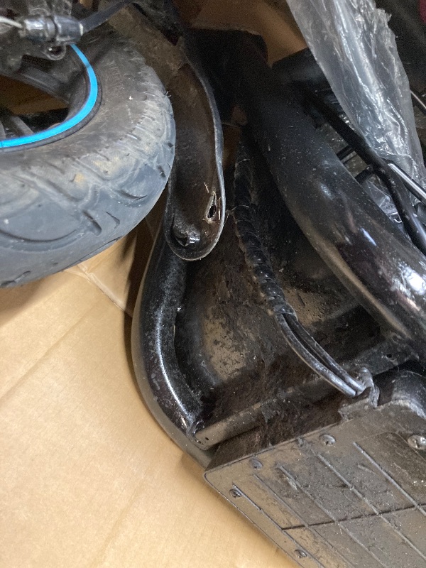 Photo 1 of *Damage to underside* URBANMAX Electric Scooter with Seat, 550W Motor, 18.6MPH Top Speed, 20 Miles Range, Adults Electric Scooter with Large Storage Basket for Pets Dogs and Items?C1S-V1