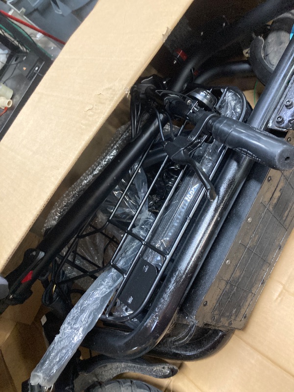 Photo 1 of *Damage to underside* URBANMAX Electric Scooter with Seat, 550W Motor, 18.6MPH Top Speed, 20 Miles Range, Adults Electric Scooter with Large Storage Basket for Pets Dogs and Items?C1S-V1