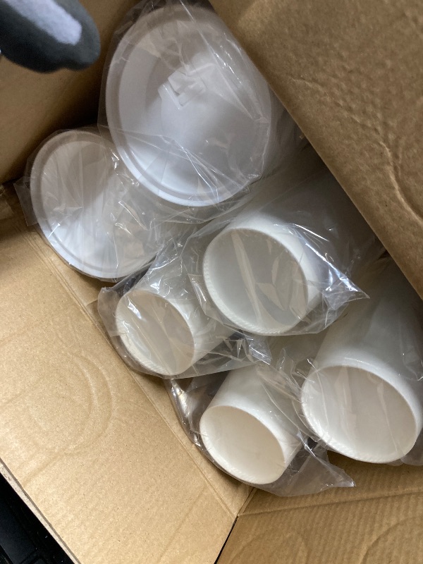 Photo 1 of [100 Pack] 12 oz Paper Coffee Cups, Disposable Paper Coffee Cup with Lids, Sleeves, and Stirrers, Hot/Cold Beverage Drinking Cup for Water, Juice or Tea, Suitable for Home, Shops and Cafes