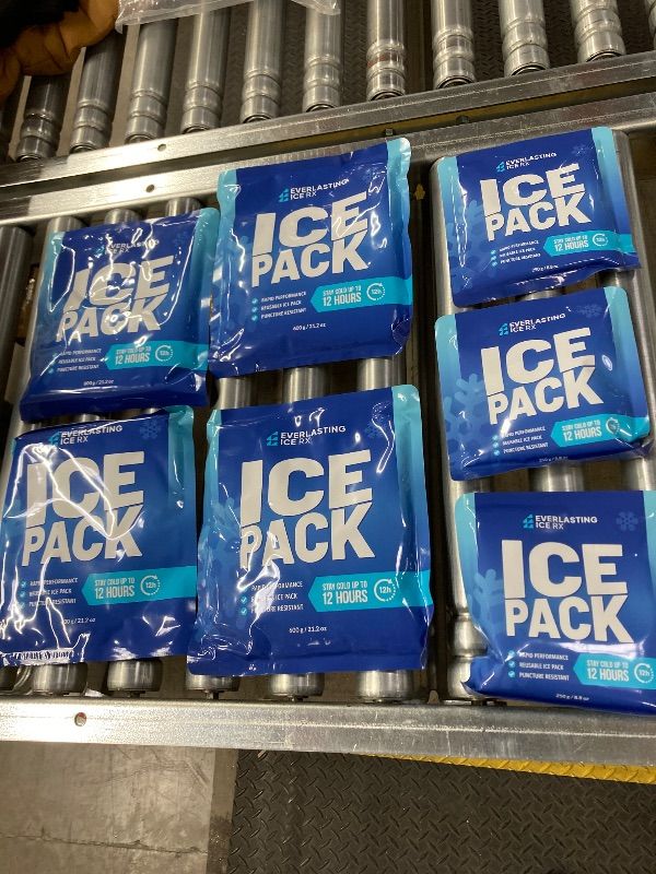 Photo 1 of ***MISSING 1 PACK -SELLING AS 1 PACK ONLY*** Rapid Performance Reusable Ice Packs for Coolers or Lunch Box | Combo Pack | Cold for Up to 12 Hours | Ice Packs for Cooler, Long Lasting for Camping, Beach