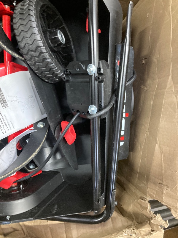 Photo 1 of ***Missing parts, damaged***AMERISUN 21-Inch Electric Snow Blower, 15 Amp Corded Snow Thrower with LED Headlight, 180° Adjustable Chute, Rubber Auger, 30-Foot Snow Throw Distance for Driveways, Sidewalks, Walkways & Patios***Missing parts, damaged***