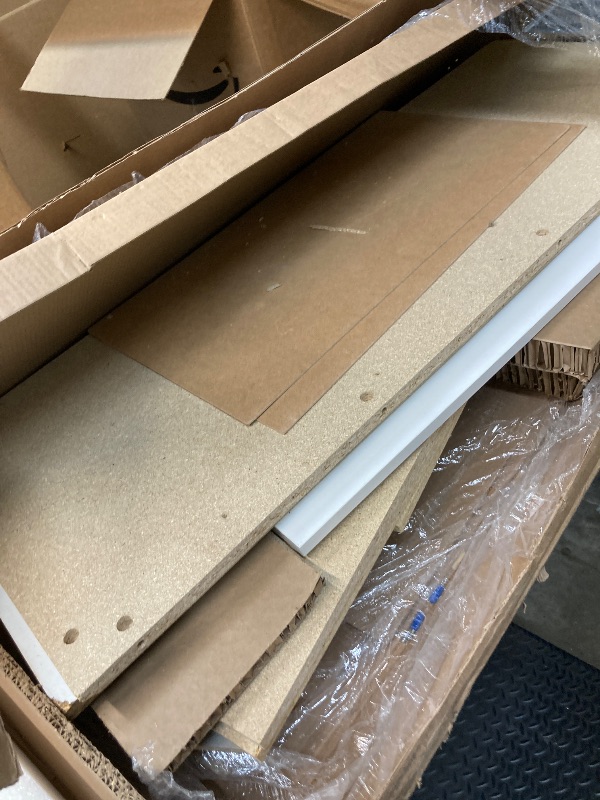 Photo 1 of **missing parts**South Shore Vito Collection 5-Drawer Dresser, 16.88"D x 31.5"W x 48.75"H, Pure White with Matte Nickel Handles