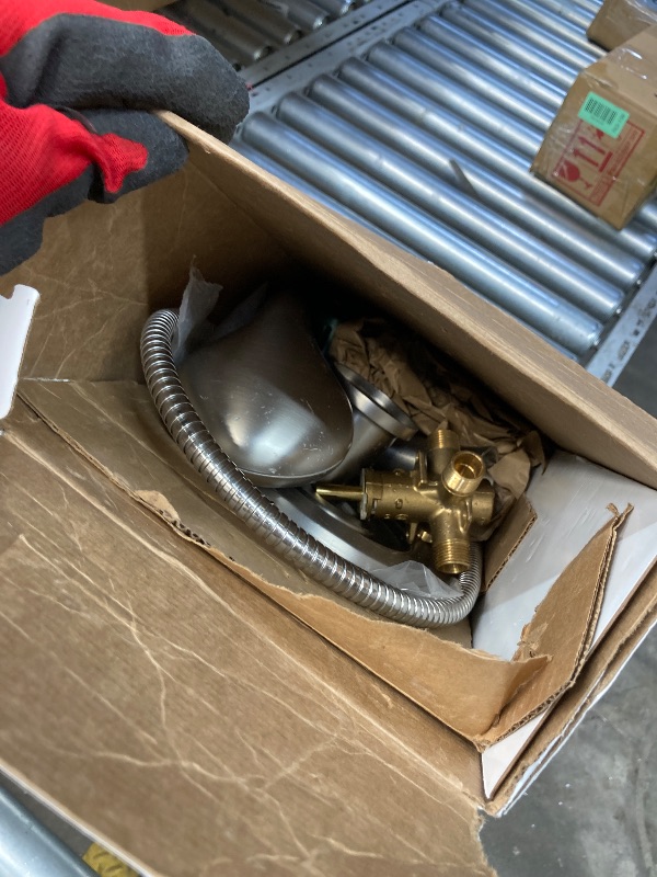 Photo 1 of ***Scratched up all over***Moen Beric Shower Faucet with Handshower and Included Valve – Spot Resist Nickel Finish, 2-Function Diverter, Modern Design, 82775SRN***Scratched up all over***