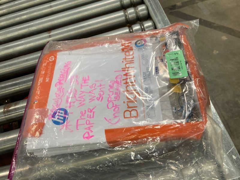 Photo 1 of **DAMAGED-OPENED PACKAGE***HP : Inkjet Paper, White, Letter, 500 Sheets -:- Sold as 2 Packs of - 500 - / - Total of 1000 Each