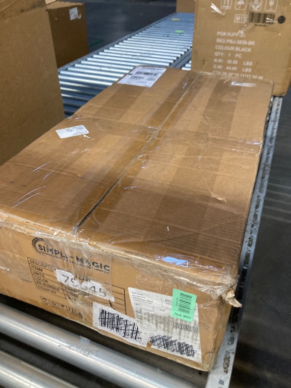 Photo 1 of **DAMAGED SIDE TRAY**Simpli-Magic Rolling Utility Cart on Wheels, Heavy Duty Tool with Ergonomic Storage Handle and Deep Shelfs, Work Service for Garage, Warehouse, Workshop, 700-Pound Capacity 40 x 33 x 17-Inch