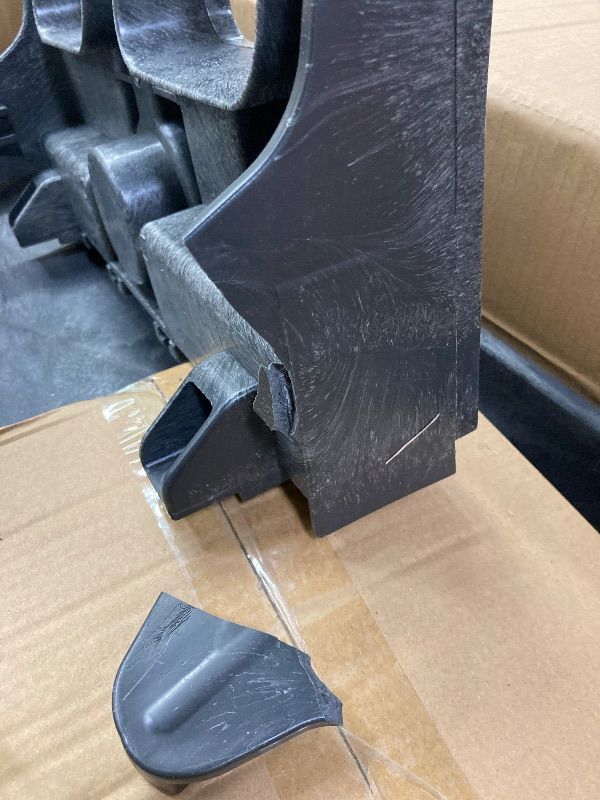 Photo 1 of **DAMAGED SIDE TRAY**Simpli-Magic Rolling Utility Cart on Wheels, Heavy Duty Tool with Ergonomic Storage Handle and Deep Shelfs, Work Service for Garage, Warehouse, Workshop, 700-Pound Capacity 40 x 33 x 17-Inch