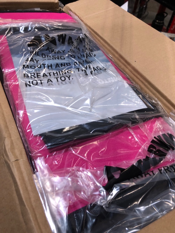 Photo 1 of Collapsible Wagon Cart with Wheels, Heavy DutyFoldable Wagon Cart with 230lbs Weight Capacity, UtilityBeach Wagons Portable for Outdoor, Grocery, Camping,.Shopping, Rose Red