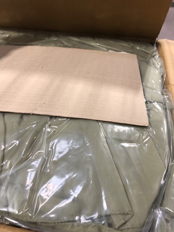 Photo 2 of Sweet Home Collection 2 Pack Window Panel Sheer Voile Vertical Ruffled Waterfall Curtains (Pack of 12, 24 Count Total)