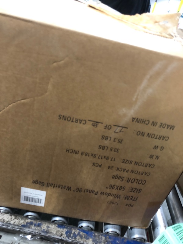 Photo 1 of Sweet Home Collection 2 Pack Window Panel Sheer Voile Vertical Ruffled Waterfall Curtains (Pack of 12, 24 Count Total)