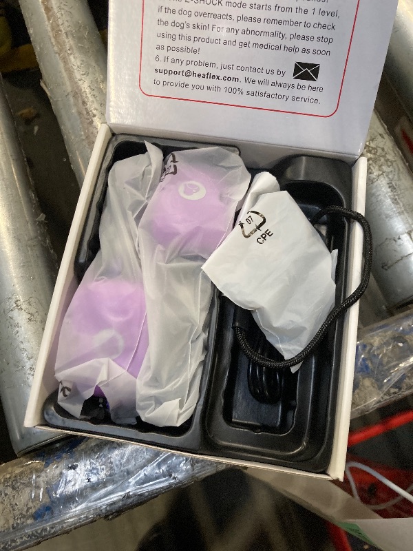 Photo 1 of ** Remote Control** Heaflex Dog Shock Collar with Remote Control - Rechargeable Training Collar for Dogs, Beep/Vibration/Shock, Security Lock, 2600FT Range IP68 Waterproof Electric Collar for 10-120lbs All Breeds, Purple