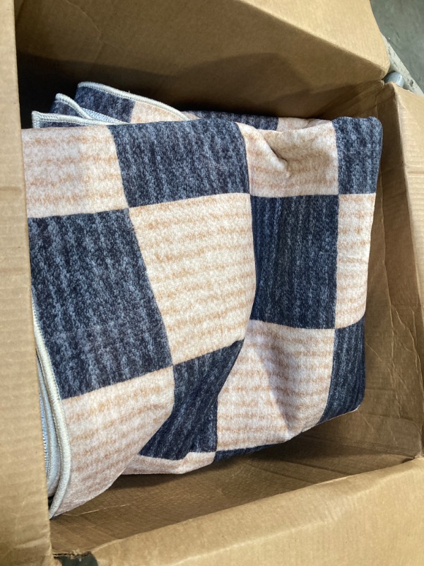 Photo 1 of ** LIGHT BROWN**
Lahome Checkered Easy Jute Size Unknown Rug, Washable Rugs for Living Room Entryway Farmhouse Non Slip Black Outdoor Carpet, Checkerboard Indoor Door Mat for Entry Patio Deck