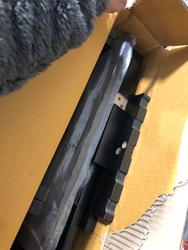 Photo 1 of *USED*
Amazon Basics Portable TV Dinner 4-Pack Rectangular Folding Tray Table with Storage Rack, Black, 15" x 19" x 26"