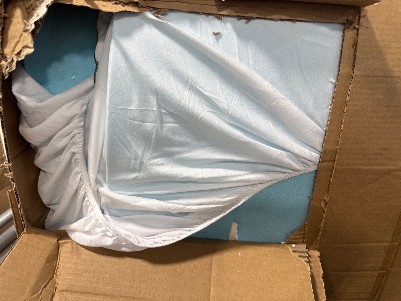 Photo 1 of JURLYNE Queen Dual Layer 4 Inch Memory Foam Mattress Topper, 2 Inch Cooling Gel Memory Foam Plus 2 Inch Pillow Top Thick Mattress Pad Cover