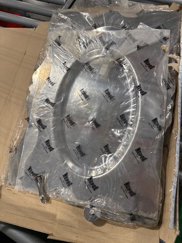 Photo 1 of **UNKNOWN MEASURES** Mepra 20080256P Dolce Vita Rectangular Tray with Base, Pewter